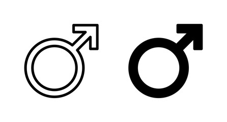 Male icon vector for web, computer and mobile app