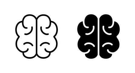 Brain icon vector for web, computer and mobile app