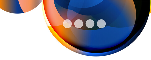 Fluid gradients, swirls and circles. Bright color lines. Vector Illustration For Wallpaper, Banner, Background, Landing Page