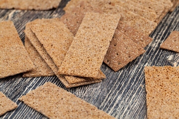 dry crusty bread from rye flour