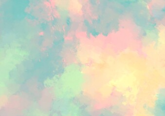 水色の淡い水彩テクスチャ背景