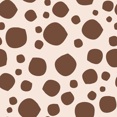 Crunchy dots vector seamless repeat pattern print background