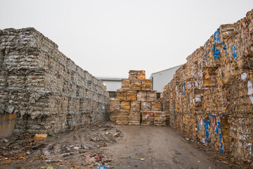 Paper pile and piece of cardboard