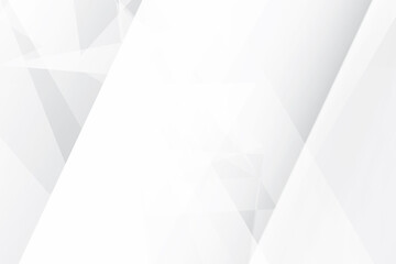 Obraz premium Abstract geometric white and gray color background. Vector illustration. 