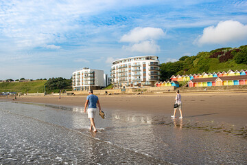 People walking on Scarborough's North Bay