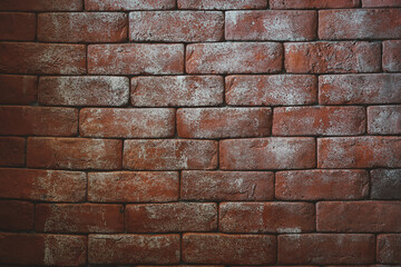 surface  grunge dark red brick wall for scary background, abstract background