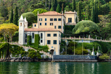 Center of Lake Como, province Lecco, lombardy in the north of Italy