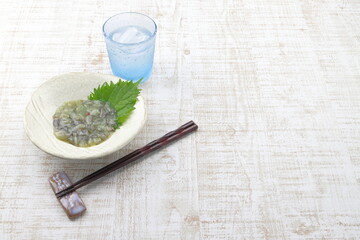 たこわさび　たこわさ