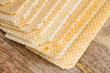 wheat waffles with a square pattern