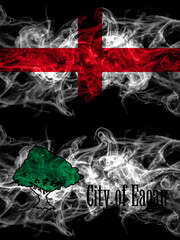 Flag of England, English and United States of America, America, US, USA, American, Eagan, Minnesota countries with smoky effect
