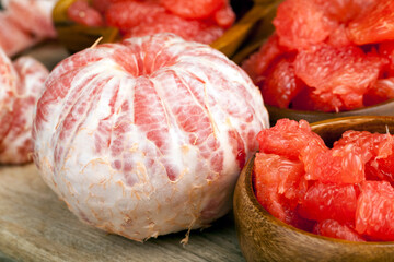 ready to eat citrus juicy pink grapefruit