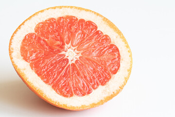 Delicious healthy fruit grapefruit. Grapefruit contains a lot of vitamin C. 