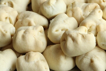 Delicious hearty pies with filling for tea. 