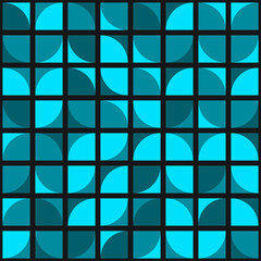 Abstract Geometric Pattern generative computational art illustration