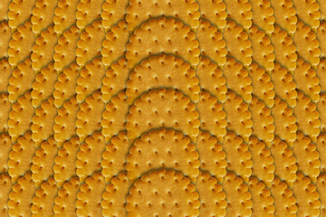 Background of biscuit cookies laid out on a plane
