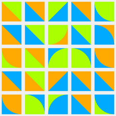 Abstract Geometric Pattern generative computational art illustration