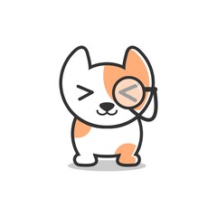 animal cat pet care logo Vector