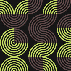 Abstract Geometric Pattern generative computational art illustration