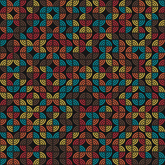Abstract Geometric Pattern generative computational art illustration