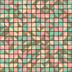 Fototapeta premium Abstract Geometric Pattern generative computational art illustration