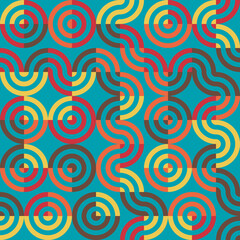 Abstract Geometric Pattern generative computational art illustration