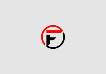 Letter F logo design vector