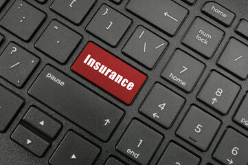 Keyboard with insurance key	