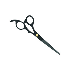 barber scissors icon on white background