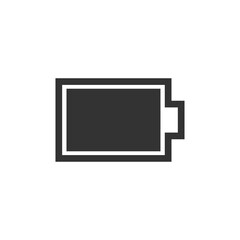 Full battery icon isolated on white background. Power symbol modern, simple, vector, icon for website design, mobile app, ui. Vector Illustration