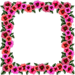 frames with flowers