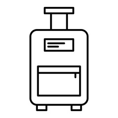 Vector Luggage Outline Icon Design