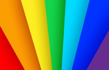 Rainbow background. Rainbow space for design. Vector