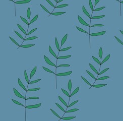 Obraz premium seamless background with leaves