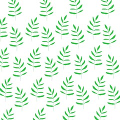 seamless pattern with leaves green 