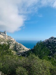 Fototapeta na wymiar Marseille, Nice, Sea, Blue Sky, France, Europe