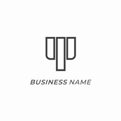 logo creative logo P line and bold
