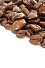 Coffee beans close up