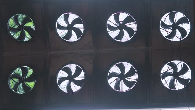 Ventilation in production, larger fans for ventilation of industrial premises