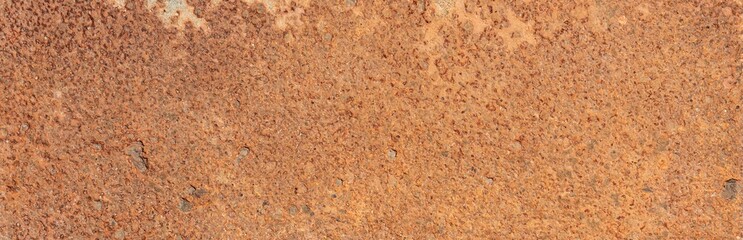 Panorama of Metal rusty texture background rust steel. Industrial metal texture. Grunge rusted metal texture, rust background