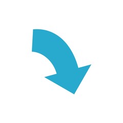 3d blue arrow