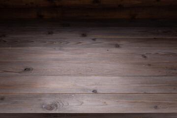 Wooden table top background texture.   Wood tabletop front view