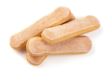 Sugar cookies, isolated on white background.
