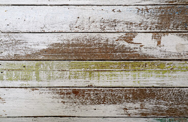 Texture of horizontal pattern of grunge painted wood plank for abstract backdrop