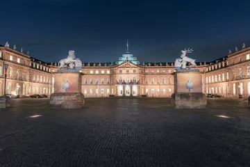Stuttgart New Palace (Neues Schloss) at night - Stuttgart, Germany © diegograndi