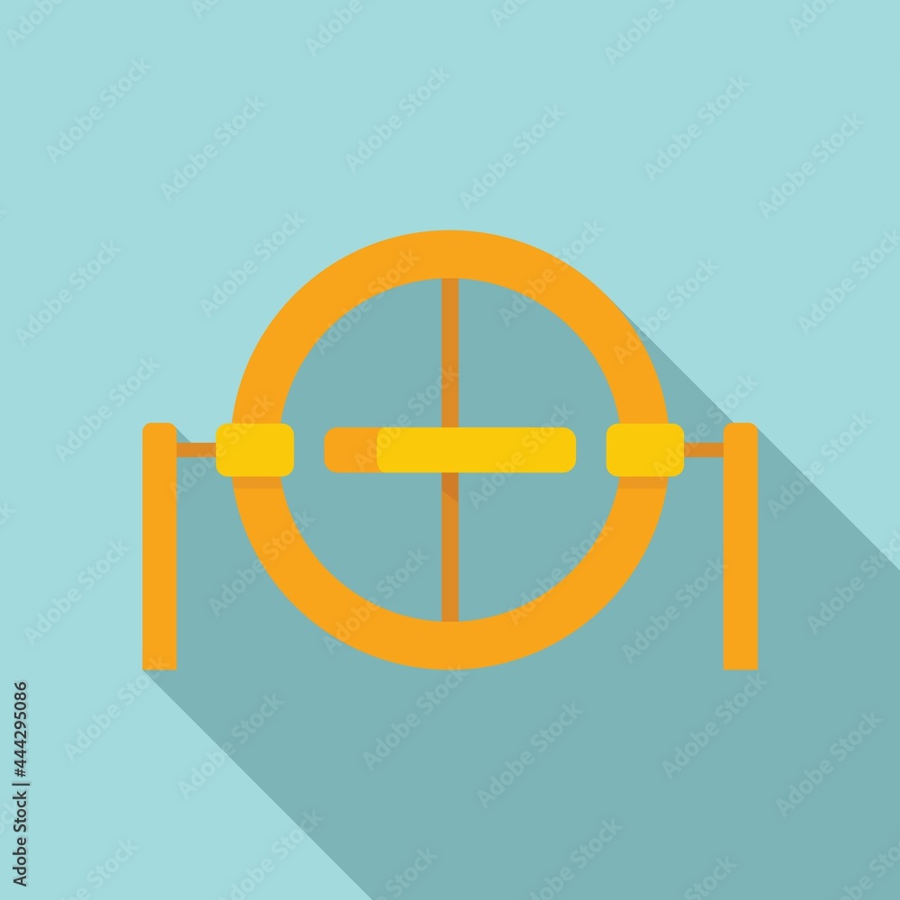 Aufkleber gravity model icon flat vector. accelerometer gyroscope