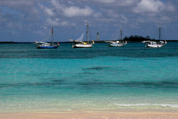 Obraz premium Bahamian Sailboats, Nassau, Bahamas