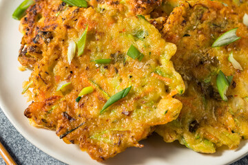 Homemade Korean Vegetable Pancakes