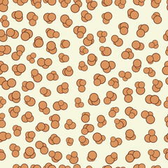 Vector illustration of seamless geometric abstract pattern with circles 