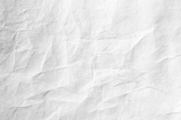 Crumpled white paper background surface texture