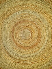 Fototapeta premium Tapis circulaire en jute 